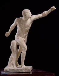 El Gladiador Borghese, después de Lisipo (fl.370-310 a.C.) c.100 a.C. (mármol)